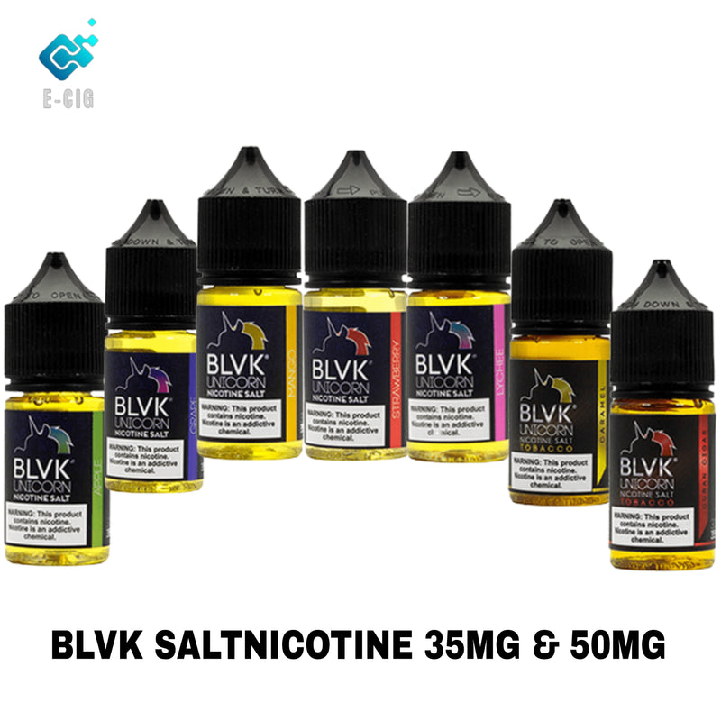 BLVK SALTNIC E-LIQUID ALL FLAVORS 35MG & 50MG