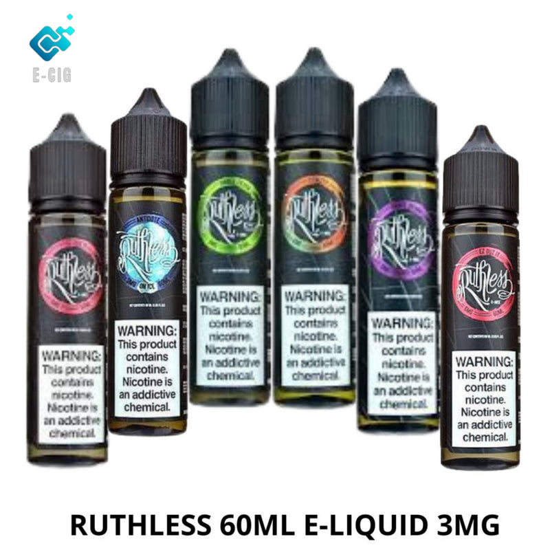 RUTHLESS VAPOR 60ML E-LIQUID ALL FLAVOR 3MG IN UAE