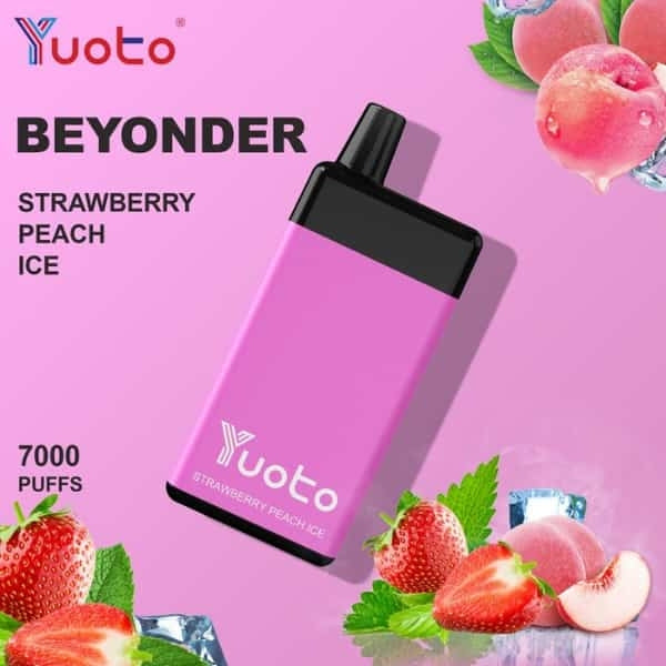 Yuoto Beyonder 7000 Puffs : The Best Diposable Vape in Dubai peache ice