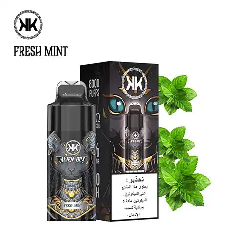 KK ALIEN BOX 8000 PUFFS FRESH MINT