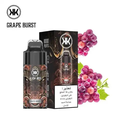 KK ALIEN BOX 8000 PUFFS GRAPE BURST