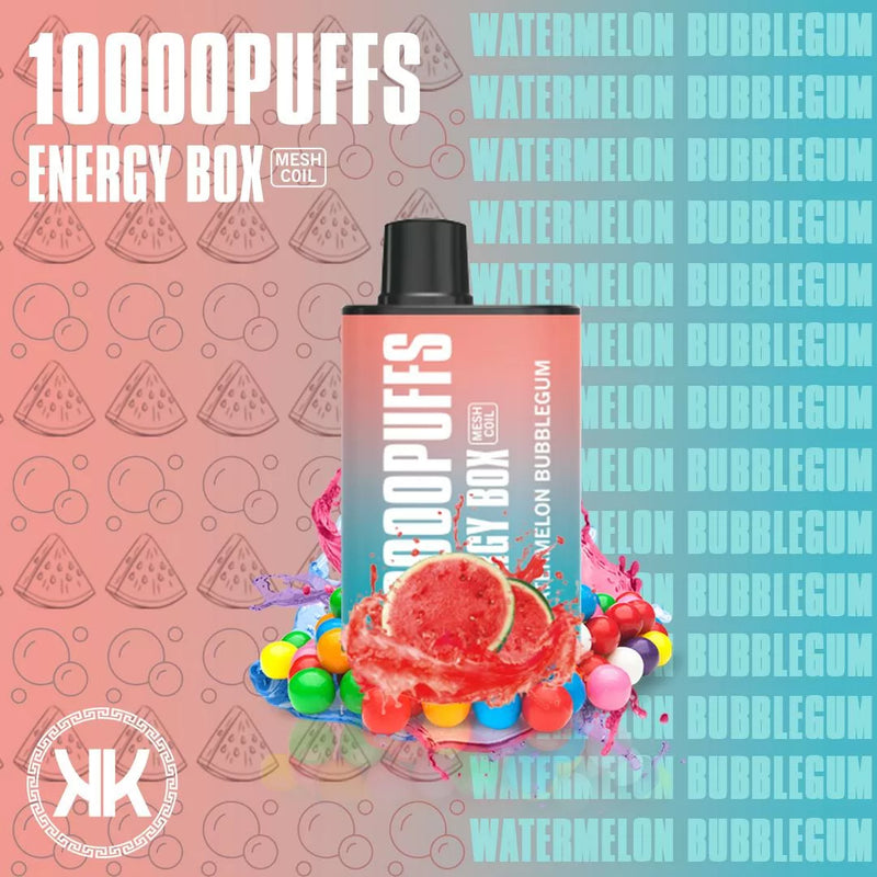 KK Energy Box 10000 Puffs WATERMELON BUBBLEGUM